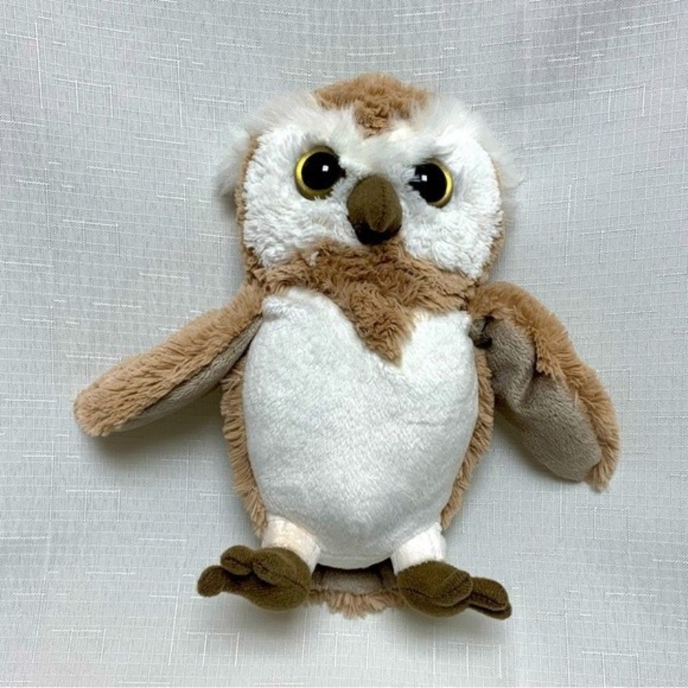 Barn Owl White Tan Stuffed Animal Soft Plush Plushie by Steven Smith